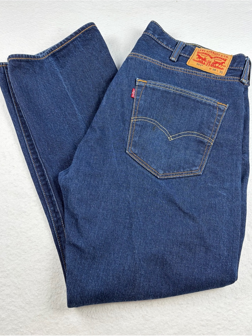 Levi's 501 Men's Dark Blue Straight Leg Jeans